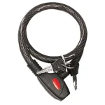 CABLE CANDADO FLEXIBLE LLAVE PLANA 80 cm