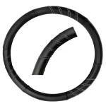 CUBREVOLANTE DE PIEL COLOR NEGRO DEPORTIVO